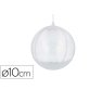Boule a decorer insspiro plastique demontable diametre 10cm coloris transparent