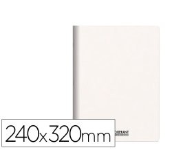 Cahier conquerant personnalisable agrafe 240x320mm 96 pages reglure unie 90g couverture   carte brut