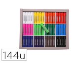 Baton gouache stick'color solide tous supports coloris  vifs assortis schoolpack 144  unites