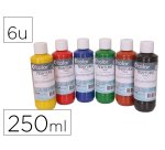 Peinture tissu o'color 250ml coloris classiques assortis   coffret polypro 6 unites