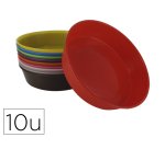 Assiette o'color tri et peinture diametre 13cm        coloris assortis lot 10       unites