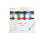 Coffret uniball feutre emott pointe fine multicolor 40     unites