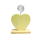 Porte photo graine creative coeur 90x35x130 mm