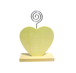 Porte photo graine creative coeur 90x35x130 mm