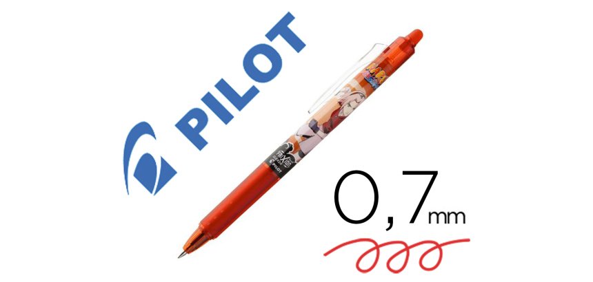 Roller pilot frixion ball clicker edition limitee       naruto encre gel pointe       moyenne coloris rouge