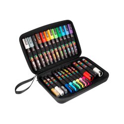 Marqueur posca pointes assorties coloris assortis    mallette 24 unites