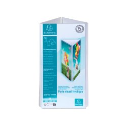 Porte-visuel tryptique DL - Cristal