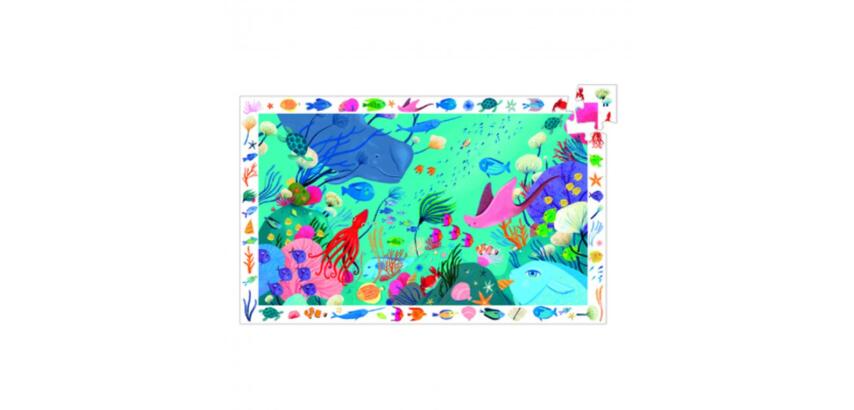 Puzzle interdacta monde aquatique 54 pieces 61x38cm + 1 poster