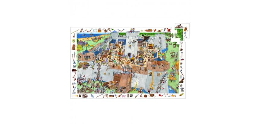 Puzzle interdacta le chateau fort 100 pieces 61x35cm + 1   poster