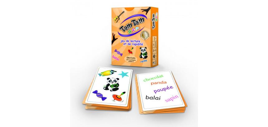 Jeu interdacta tam tam safari cp niveau 2 42 cartes + 1     carte lexique + 1 regle du    jeu