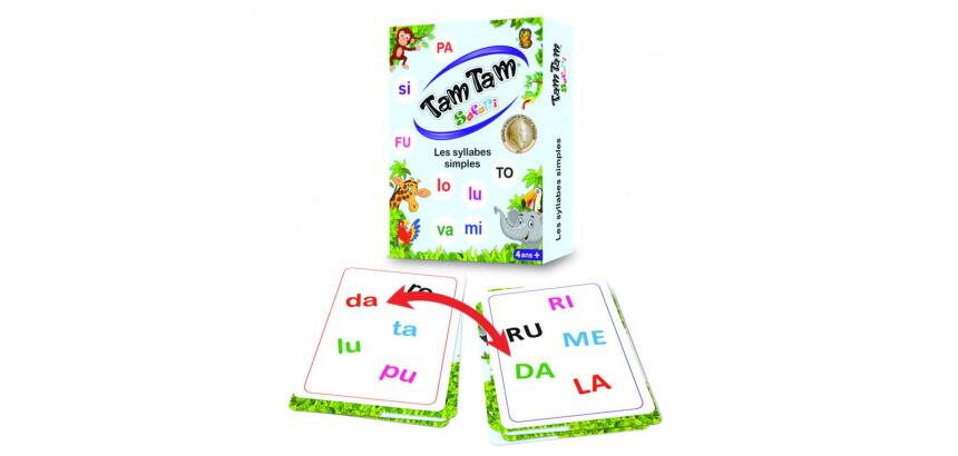 Jeu interdacta tam tam syllabes 42 cartes + 1 regle  du jeu