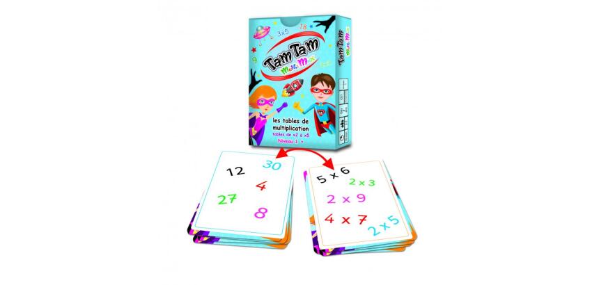 Jeu interdacta tam tam multimax niveau 1 42 cartes + 10 cartes aide-memoire        reversible + 6 cartes regle