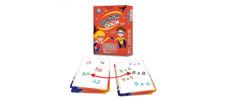Jeu interdacta tam tam multimax niveau 2 42 cartes + 10 cartes aide-memoire        reversible + 6 cartes regle