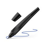 Roller a cartouche schneider breeze grip antiderapant      trait moyen encre bleu royal  effacable coloris noir-noir