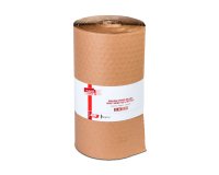 Bulle papier gpv kraft recycle 2 couches 200gr       rouleau 0,35x10m coloris brun