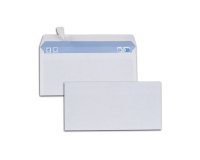 Enveloppes blanches dl 80g adhesives pefc eco 110x220mm  boite de 500 unites