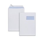 Pochettes blanches c4 90g f110x50 adhesives 229x324mm   pefc eco boite de 250 unites