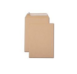 Pochettes kraft brun c4 90g adhesives 229x324mm pefc eco  boite de 250 unites
