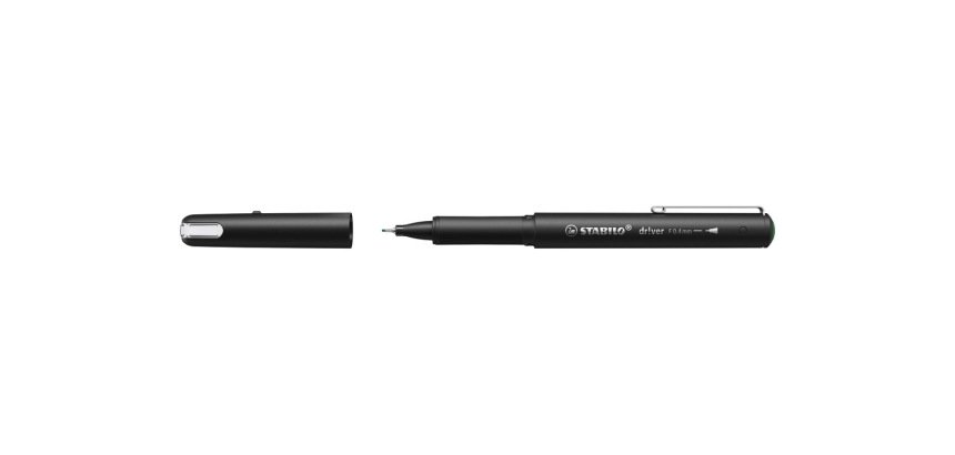 Stylo-feutre stabilo driver pointe fine trait 0,4mm encre vert