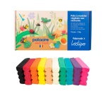 Pate a modeler sodertex patacire vegetale non         sechante pain 300gr coloris   assortis boite 10 unites