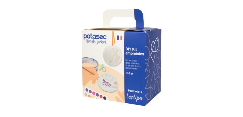 Kit empreinte sodertex patasec pate a modeler        autodurcissante pot 140 g     coloris blanc boite 2 unites