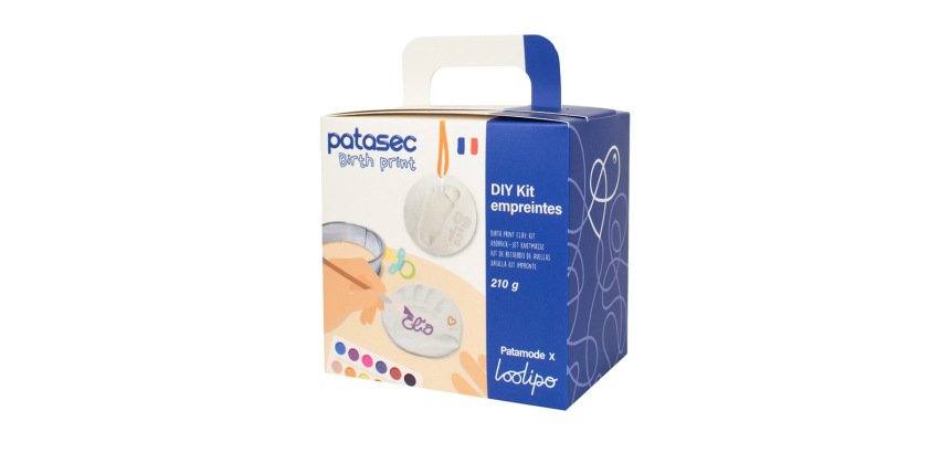 Kit empreinte sodertex patasec pate a modeler        autodurcissante pot 140 g     coloris blanc boite 2 unites