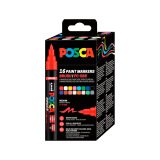 Marqueur à pigment PC-5BR BRUSH, étui de 16, assorti