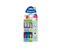 Pinceau pelikan griffix 12b 6b 6h coloris assortis        blister 3 unites