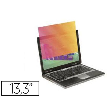 Filtre 3m gpf13.3w9 confidentialité augmentée ordinateur portable 13.3\" doré/noir brillant