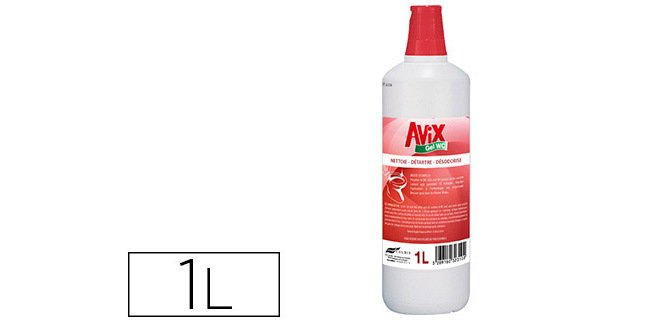 Détartrant wc coldis avix gel détartre nettoie désodorise flacon 1l