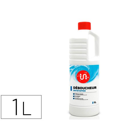 Déboucheur coldis liquide dissout matières organiques sans abîmer émail ni tuyauterie plastique flacon 1l