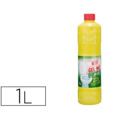 Gel coldis netty nettoyant wc javel texture gel adhérente parois parfaite hygiène blancheur flacon 1l
