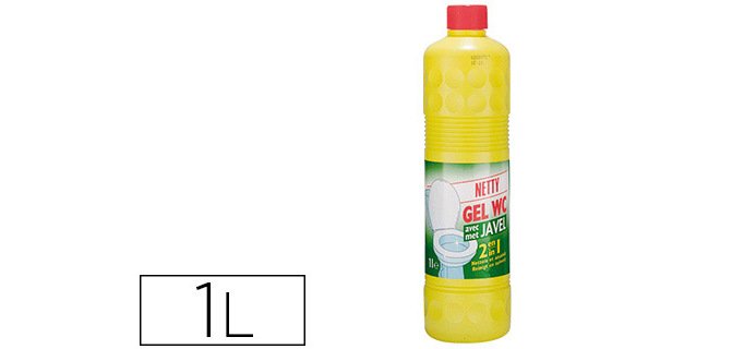 Gel coldis netty nettoyant wc javel texture gel adhérente parois parfaite hygiène blancheur flacon 1l