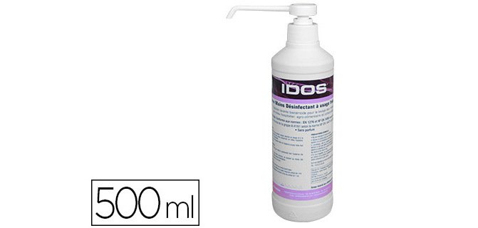 Savon mains coldis idos epidoserm bactéricide lave désinfecte ph neutre flacon pompe 500ml