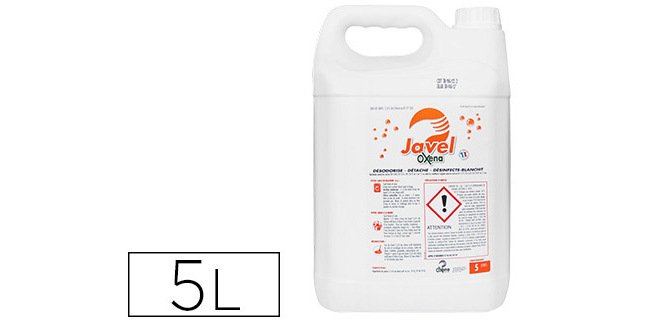 Eau de javel coldis 9 degrés 2.6% chlore actif nettoie désodorise désinfecte blanchit bidon 5l