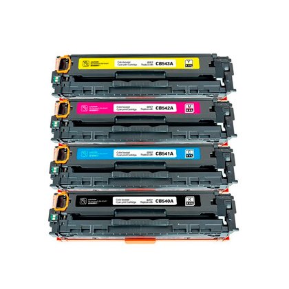 Toner clover compatible hp color laserjet cp1215/cp1515 couleur cyan magenta jaune noir multipack 4 unités
