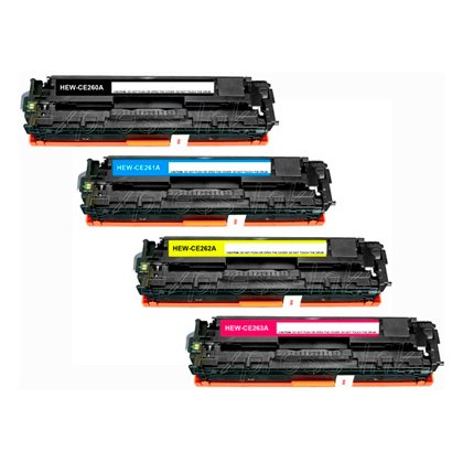 Toner clover compatible hp color laserjet cp4025 couleur cyan magenta jaune noir multipack 4 unités