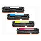 Toner clover compatible hp color laserjet cp4025 couleur cyan magenta jaune noir multipack 4 unités
