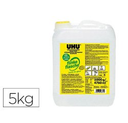 Colle uhu twist&glue sans solvant transparente multi-materiaux bidon de 5kg