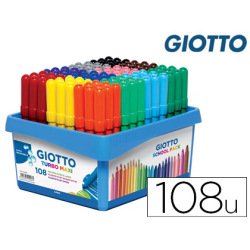 Schoolpack de 108 feutres Turbo Maxi couleurs assorties