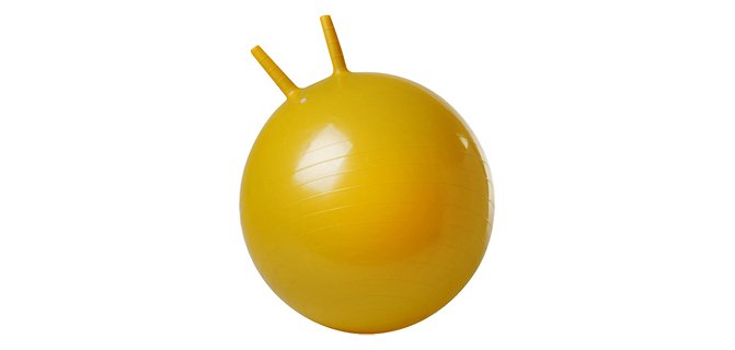 Ballon sauteur plastico rototech diamètre 450mm 650g coloris jaune