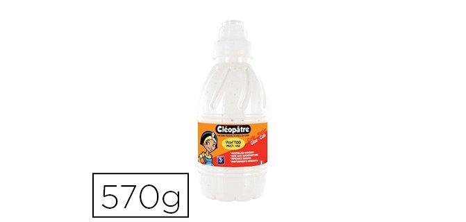 Colle cléopâtre vitoo bricolage dès 3 ans flacon 570g