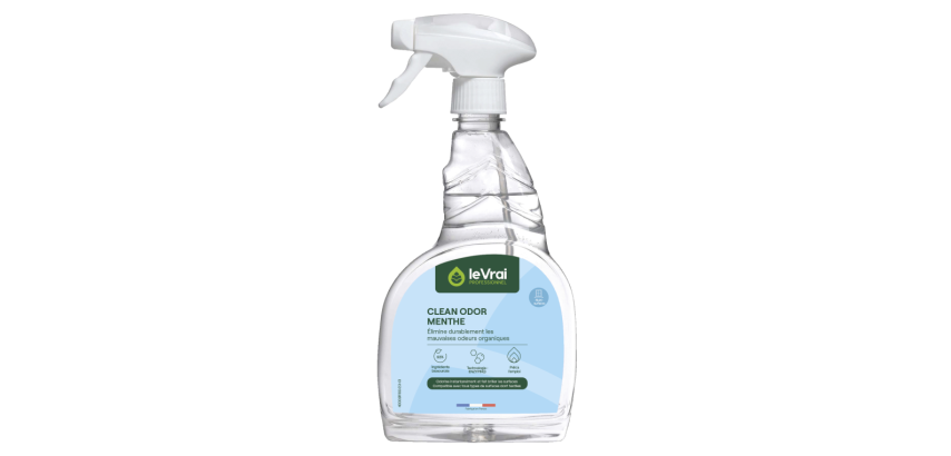 Desodorisant enzymatique le vrai professionnel clean odor elimine mauvaises odeurs      parfum menthe spray 750ml
