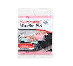 Lavette duradry microfibres plus 400x340mm coloris rouge sachet de 5 unités