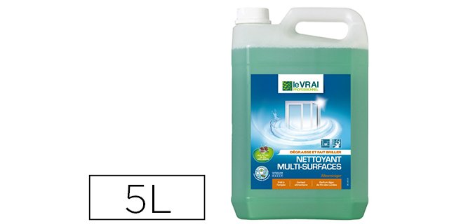 Nettoyant multi-surfaces le vrai professionnel degraissantbrillance parfum pin des      landes bidon 5l