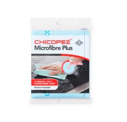 Lavette duradry microfibres plus 400x340mm coloris bleu sachet de 5 unités