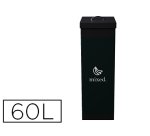 Corbeille paperflow tri sélectif déchets mixtes 60l polystyrène choc haute résistance robuste coloris noir