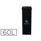 Corbeille paperflow tri sélectif déchets mixtes 60l polystyrène choc haute résistance robuste coloris noir