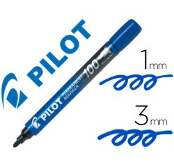 Marqueur permanent MARKER 100 pointe conique fine encre bleu