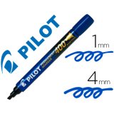 Marqueur permanent 400, pointe biseautée, bleu